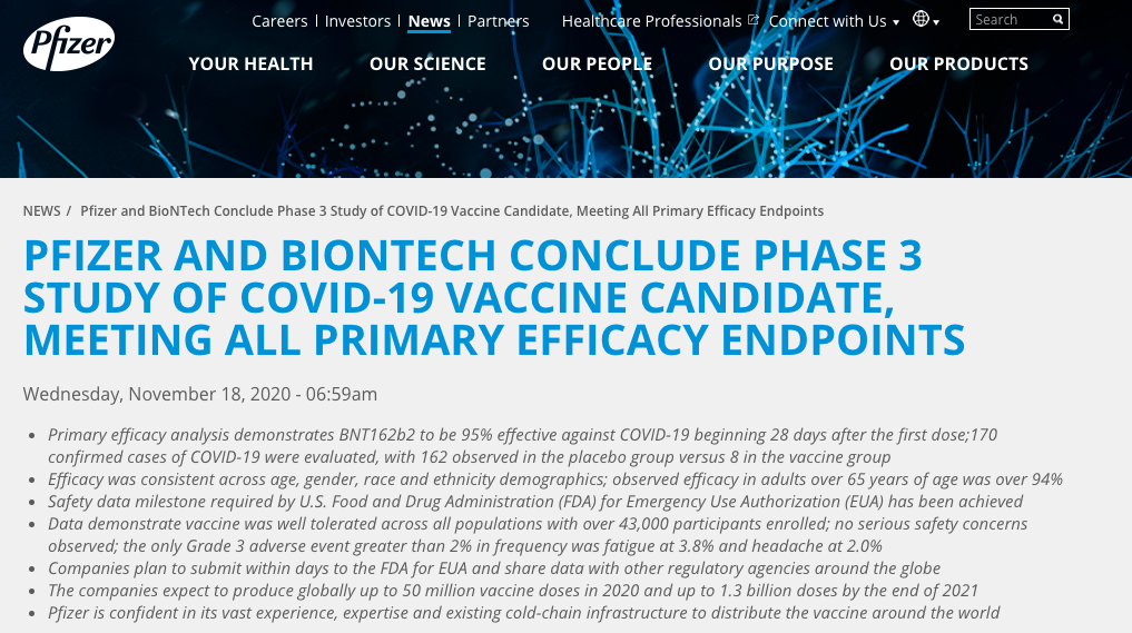 Pfizer COVID-19 vaccine final data released: 95% effective