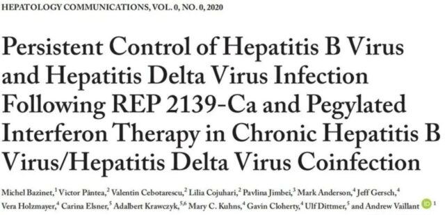 REP 2139 combined with peginterferon alpha in the treatment of patients with HBV/HDV co-infection
