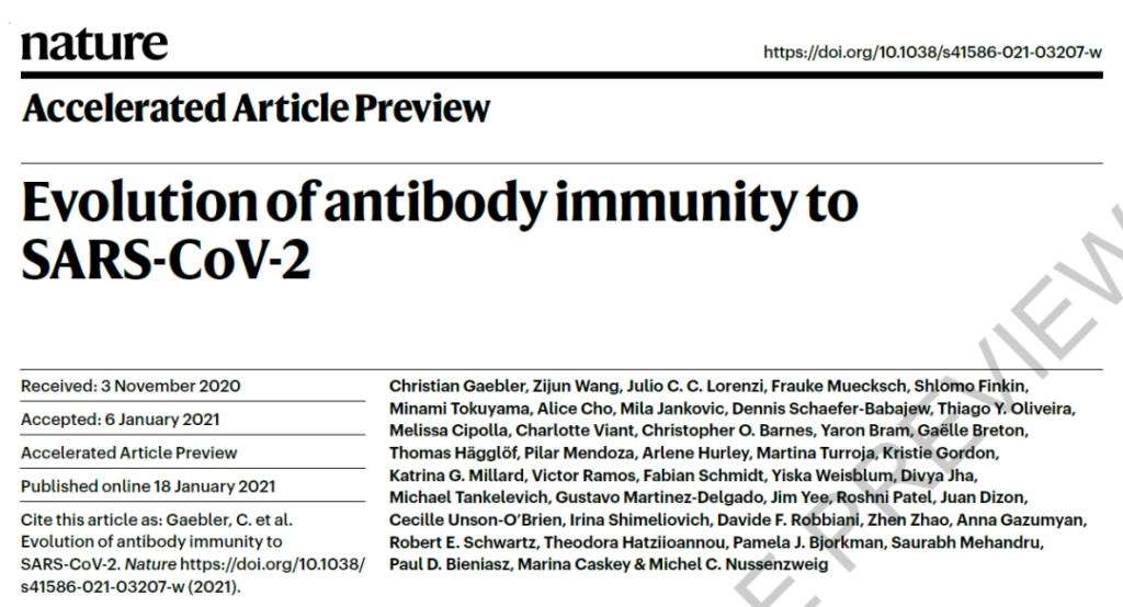 Nature: Immune system enhanced with COVID-19 constantly mutating