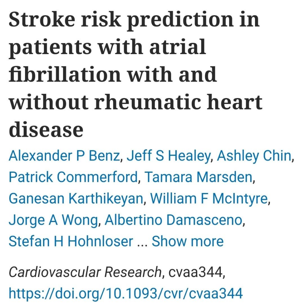 Does mitral stenosis increase the incidence of stroke?