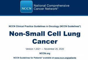 2021 edition of NCCN Guidelines for Non-Small Cell Lung Cancer