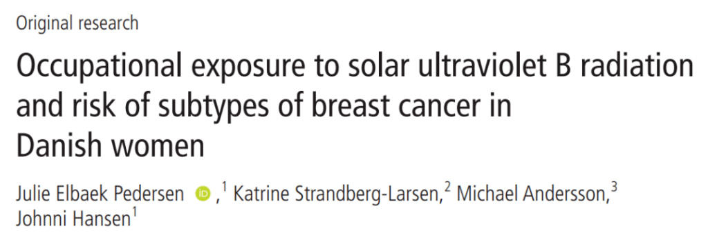 Women who spend more time in the sun have a lower risk of breast cancer