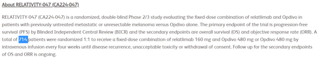 Metastatic melanoma: LAG-3 antiboy reached the primary endpoint of PFS?