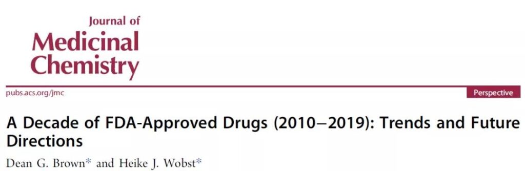Trend of drug development: Drugs approved by the FDA in 2010-2019