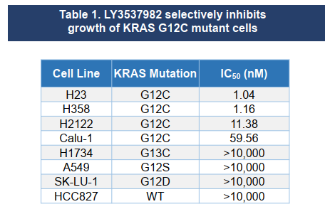 Eli Lilly announces a new generation of KRAS inhibitor LY3537982