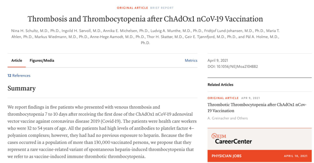 Norway: AstraZeneca COVID-19 vaccine can cause blood clots due to extremely high levels of antibodies