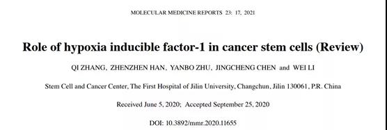 The role of hypoxia-inducible factor-1 in cancer stem cells
