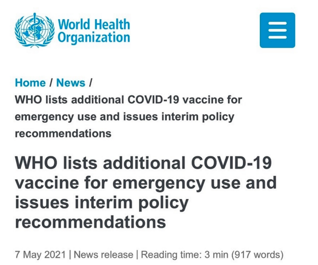 COVID-19 Vaccine: What is the WHO Emergency Use List (EUL) ?