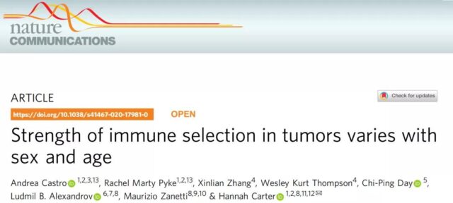 Nature: Why is cancer immunotherapy often ineffective for young women with cancer?