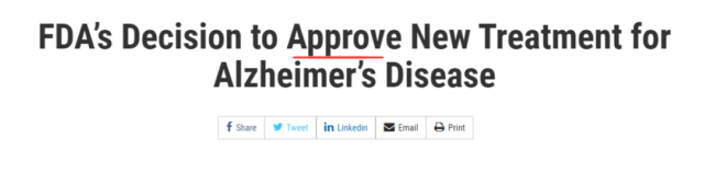 First drug to delay the progression of Alzheimer's disease was approved! 