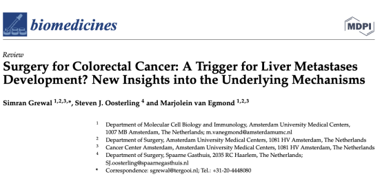 Will colorectal cancer surgery trigger the development of liver metastases?