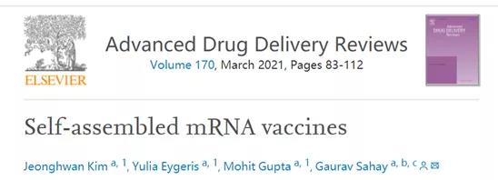 What is Self-assembled mRNA vaccine?
