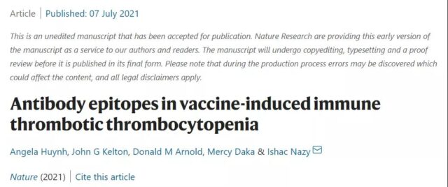 Nature: Why does the AstraZeneca COVID-19 adenovirus vaccine cause blood clots?