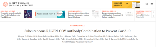 FDA urgently authorized the therapy treating and preventing COVID-19.