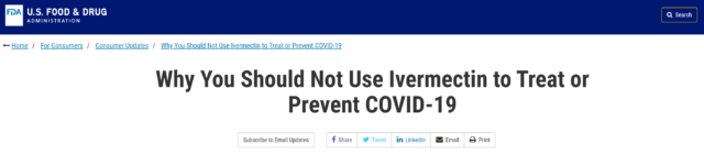 Some people used anthelmintic veterinary drugs to treat COVID-19 in U.S.