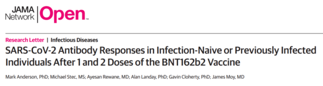 One dose of mRNA COVID-19 vaccine is enough after being infected