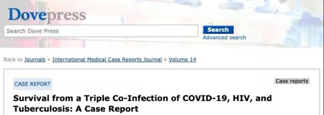 Discharged in 10 days after COVID-19+ AIDS + tuberculosis triple-infection