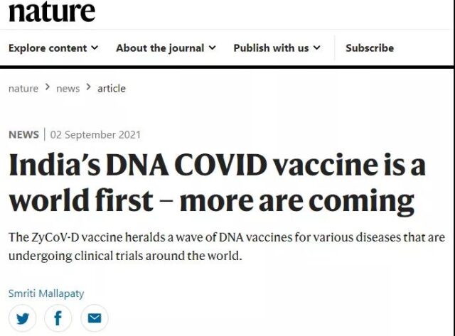 First needle-free DNA COVID-19 vaccine is about to be used first in India!