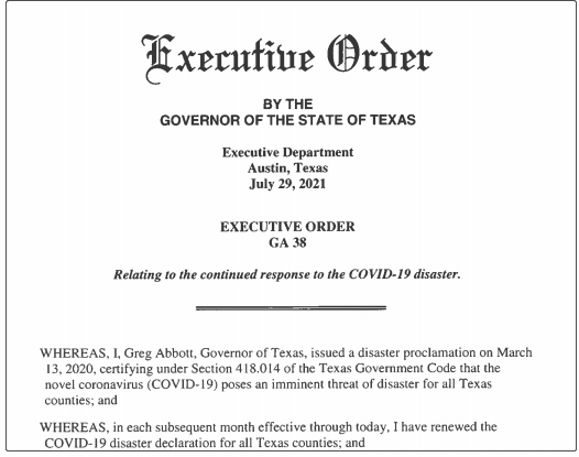 Governor of Texas: No company can force employees to be COVID-19 vaccinated