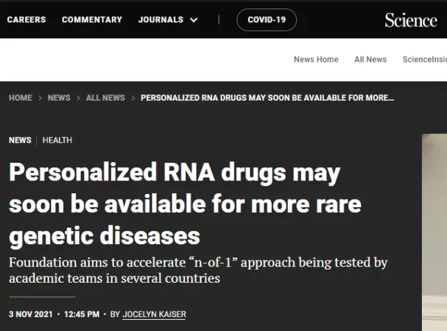 RNA drugs for patients with rarer genetic diseases are coming