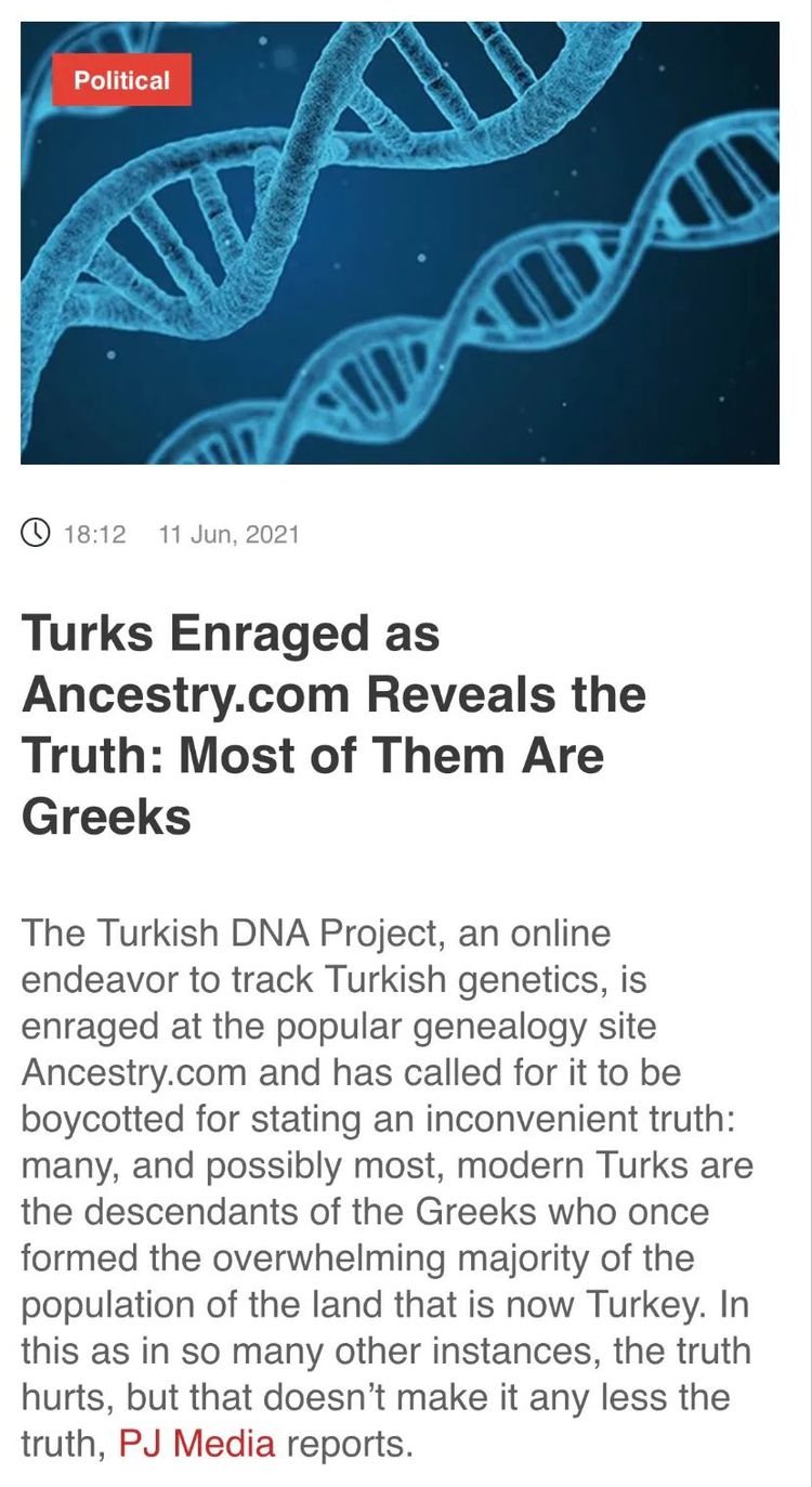 Genetic testing: No genetic connection between the Turks and the Turkic people