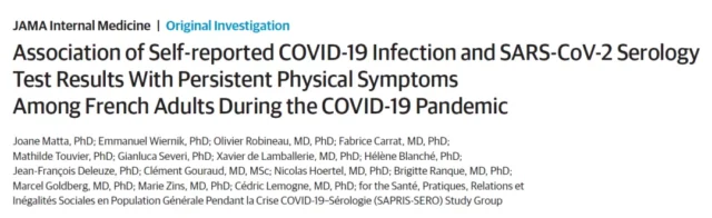 The long-term sequelae of COVID-19 is actually a psychological effect?