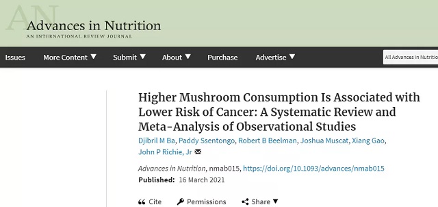 Eating 18 grams of mushroom daily: The risk of cancer is reduced by 45%.