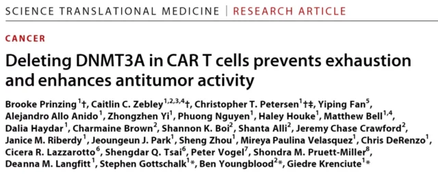 Science: Knick out this epigenetic gene to make CAR-T more effective.