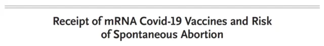 The risk of spontaneous abortion after receiving COVID-19 vaccine during pregnancy