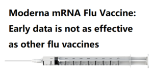 Moderna mRNA Flu Vaccine: Early data is not as effective as other flu vaccines