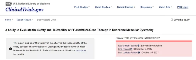Pfizer DMD gene therapy: The patient died and clinical trials are suspended 