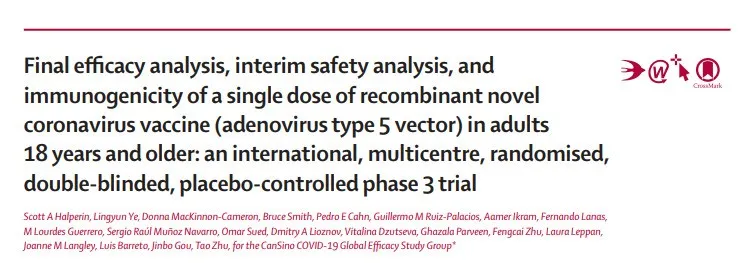 Casino released Phase III data of adenovirus vector COVID-19 vaccine. 