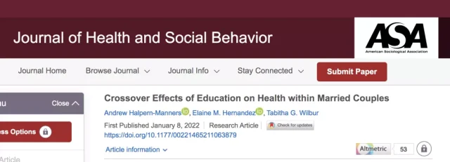 Higher education brings more positive health effects on their partners?