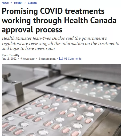 COVID-19 drug: Pxlovid may be available in Canadian pharmacies soon