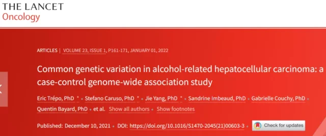 Alcohol causes cancer depending on whether you have such mutated gene