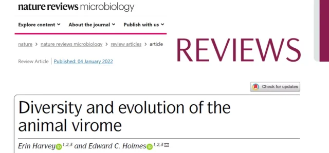 Nature Reviews Microbiology | Diversity and evolution of animal virome