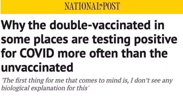 Canada: Infection rate of two doses of COVID-19 vaccine is higher than the unvaccinated? !