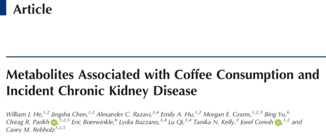 Drinking coffee increases the levels of two kidney-damaging substances!