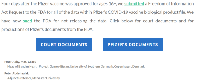 FDA was ordered to disclose complete review documents for Pfizer COVID-19 mRNA vaccine.