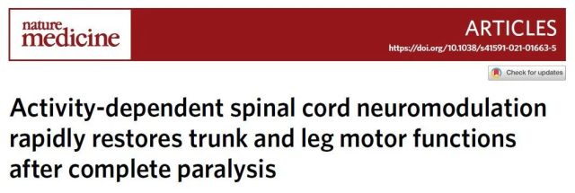 Implanted electrodes activate spinal nerves and let bedridden patients walk again