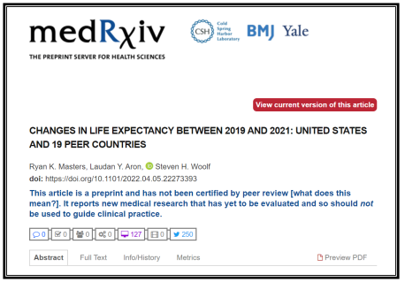 U.S. life expectancy plummets by 2.26 years from 2020-2022