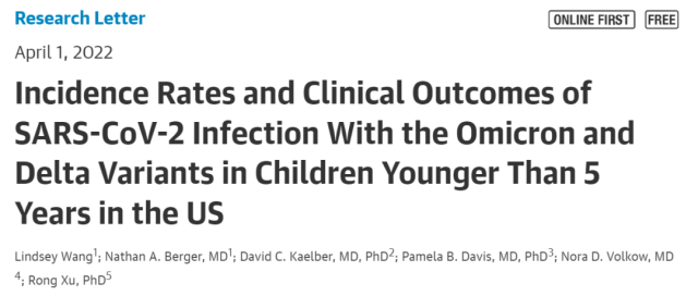 Over 70% of children in United States are infected with COVID-19 Omicron
