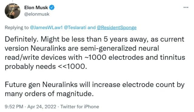 Musk: use brain-computer interface to cure tinnitus within 5 years and solve brain and spinal cord injuries within 10 years