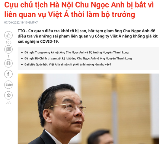 Vietnam's health minister and Hanoi mayor arrested due to scandal on COVID-19 detection kits