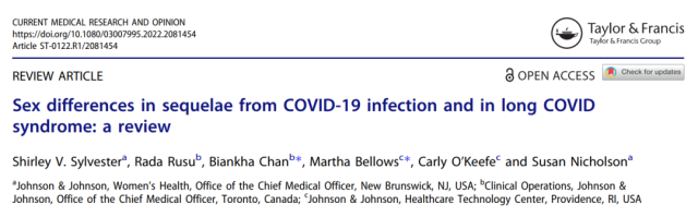 Women at higher risk of long-term sequelae after infection with COVID-19