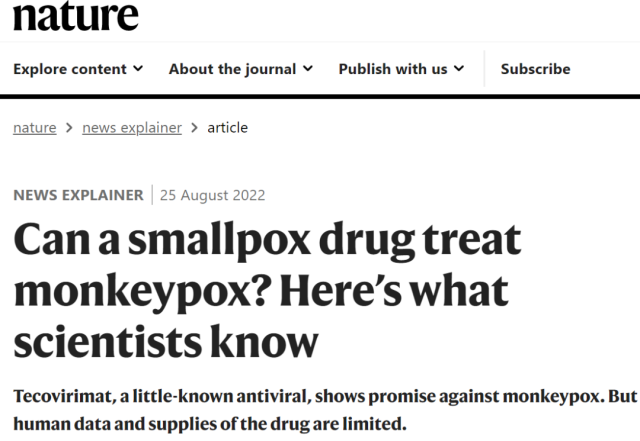 Can smallpox vaccines treat monkeypox?