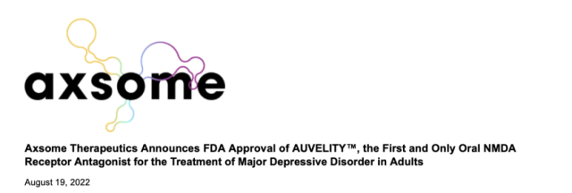 Breakthrough in depression treatment: FDA Approved Oral Therapy Auvelity