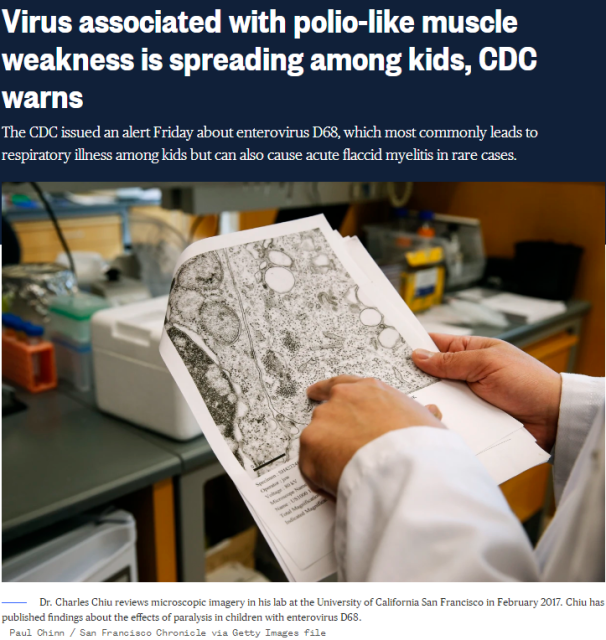 Human-to-human contagion: CDC warns Enterovirus may break out or cause paralysis