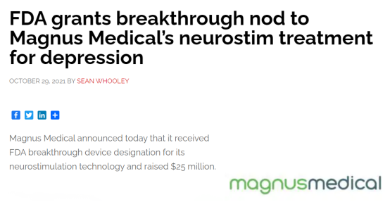 FDA Approved a Neurostimulation Therapy for Major Depressive Disorder