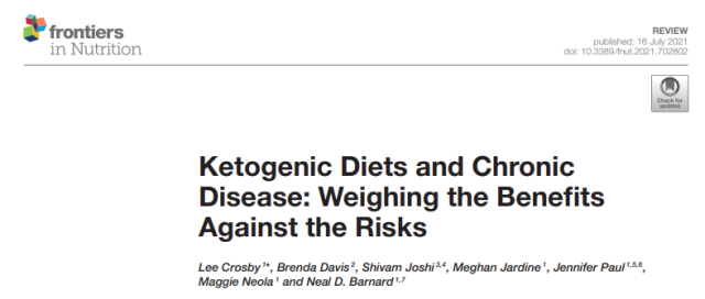 The ketogenic diet may increases heart disease and cancer risk